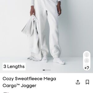Aritzia Men's Light Blue Cargo Joggers.
